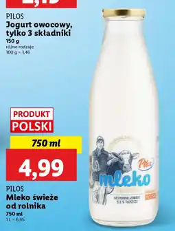 Lidl Pilos mleko świeże od rolnika oferta