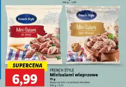 Lidl French style minisalami wieprzowe oferta