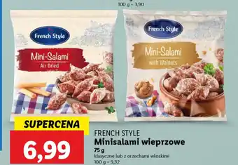 Lidl French style minisalami wieprzowe oferta