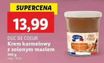 Lidl Duc de coeur krem karmelowy z solonym masłem oferta