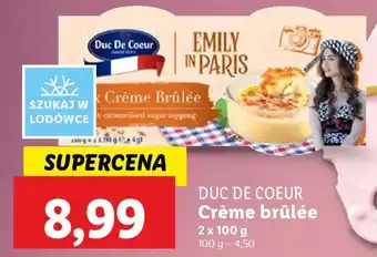 Lidl Duc de coeur crème brûlée oferta