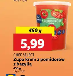 Lidl Chef select zupa krem z pomidorów z bazylią oferta