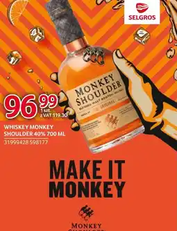 Selgros Whiskey Monkey Shoulder oferta