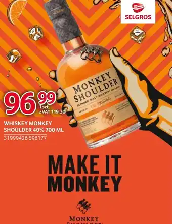 Selgros Whiskey Monkey Shoulder oferta