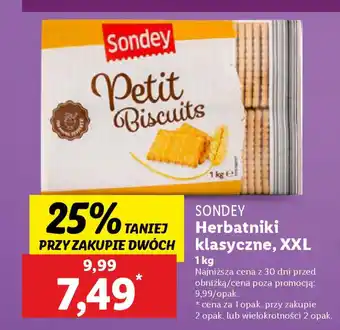 Lidl Sondey herbatniki klasyczne, xxl oferta