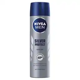 Action NIVEA MEN Silver Protect Antyperspirant w aerozolu 150 ml oferta