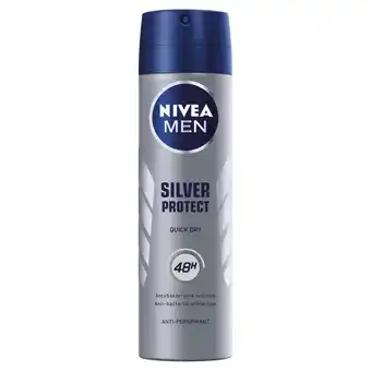 Action NIVEA MEN Silver Protect Antyperspirant w aerozolu 150 ml oferta