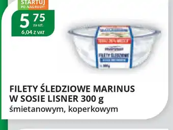 Eurocash Cash & Carry Filety śledziowe Marinus w sosie Lisner oferta