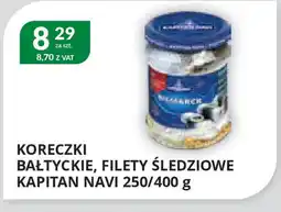 Eurocash Cash & Carry Koreczki Bałtyckie, Filety Sledziowe Kapitan Navi oferta