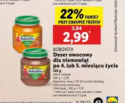 Lidl Deser owocowy BoboVita oferta