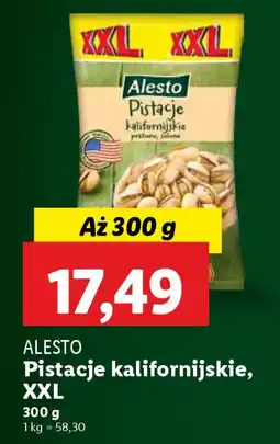 Lidl Alesto pistacje kalifornijskie, xxl oferta