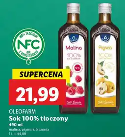 Lidl Oleofarm sok 100% tłoczony oferta