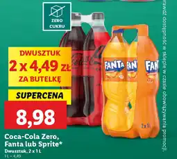 Lidl Coca-Cola Zero, Fanta lub Sprite oferta