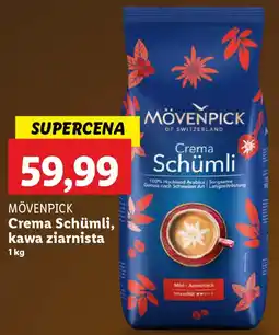 Lidl Mövenpick crema schümli, kawa ziarnista oferta