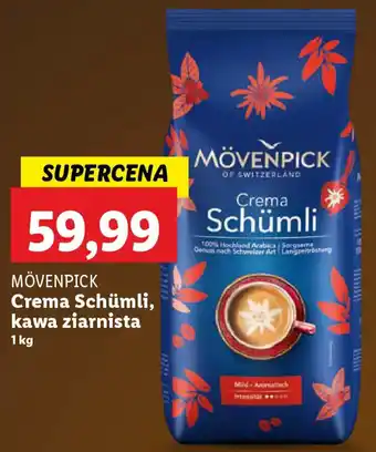 Lidl Mövenpick crema schümli, kawa ziarnista oferta