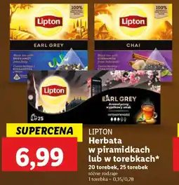 Lidl Lipton herbata w piramidkach/w torebkach oferta