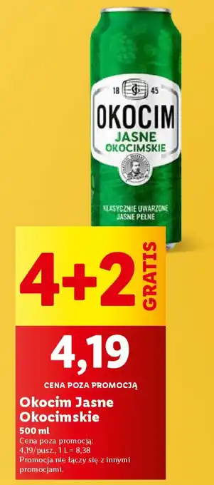 Lidl Okocim Jasne Okocimskie oferta