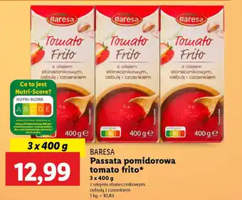 Lidl Baresa passata pomidorowa tomato frito oferta