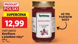 Lidl Vortumnus konfitura z płatków róży oferta