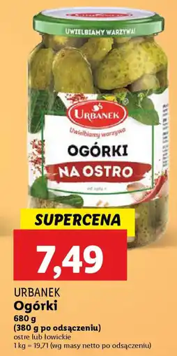 Lidl Urbanek ogórki oferta