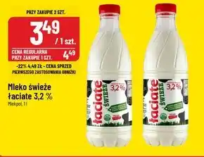 Polomarket Łaciate Mleko świeże 3,2 % 1 l oferta