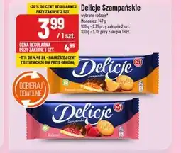 Polomarket Delicje Szampańskie Biszkopty z galaretką pomarańczową oblewane czekoladą 147 g oferta