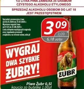 Społem Żubr Piwo jasne 500 ml oferta