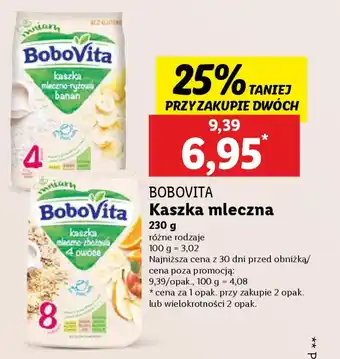 Lidl Bobovita kaszka mleczna oferta