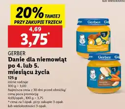 Lidl Gerber danie dla niemowląt oferta