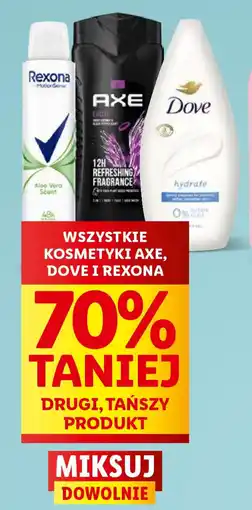 Lidl Wszystkie kosmetyki axe, dove i rexona oferta