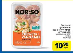 Carrefour Krewetki gotowane bez głowy 31/35 cpf culinar oferta