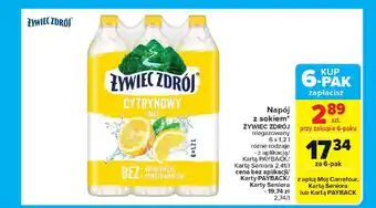 Carrefour Napój  z sokiem żywiec zdrój niegazowany oferta