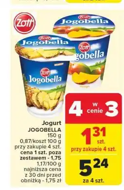 Carrefour Jogurt ananas Zott jogobella oferta