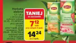 Carrefour Herbata z nutą truskawki i maliny Lipton green tea oferta