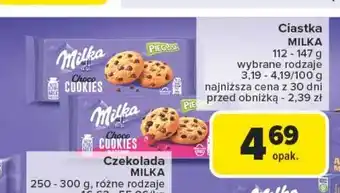 Carrefour Ciastka z kawałkami czekolady Pieguski oferta