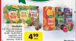 Carrefour Herbata mięta z pomarańczą i mango Herbapol oferta