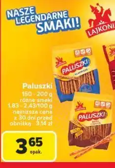 Carrefour Paluszki słone Lajkonik paluszki oferta