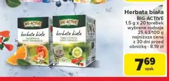 Carrefour Herbata tajska cytryna kwiat granatu Big-active herbata biała oferta