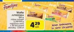 Carrefour Wafle kakaowo-śmietankowe Jutrzenka familijne oferta