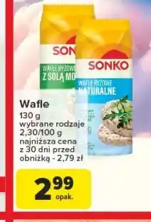 Carrefour Wafle ryżowe naturalne Sonko oferta