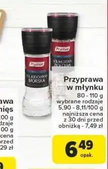 Carrefour Sól morska jodowana gruboziarnista - młynek Prymat oferta