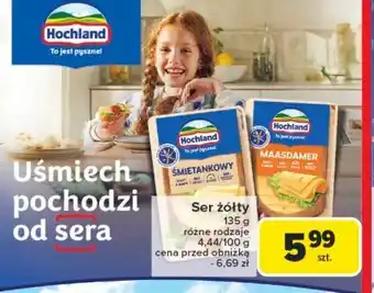 Carrefour Ser śmietankowy plastry Hochland oferta