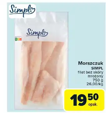 Carrefour Morszczuk simpl filet bez skóry mrożony oferta