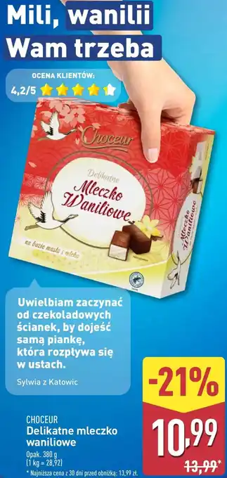 ALDI Mleczko waniliowe Choceur oferta