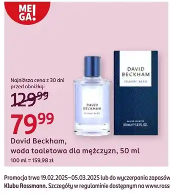 Rossmann Woda toaletowa dla mężczyzn oferta