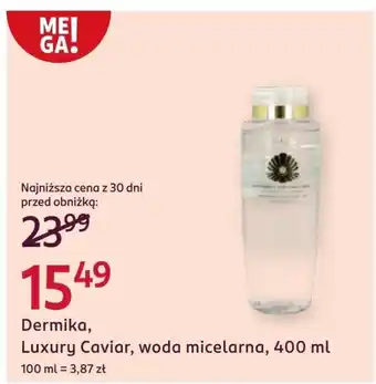 Rossmann Woda miceralna Dermika oferta