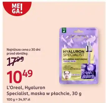 Rossmann Maska do twarzy L'Oréal oferta