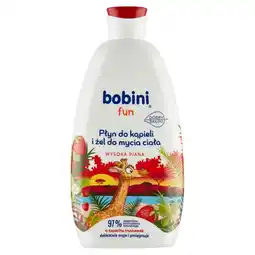 Rossmann bobini fun Płyn do kąpieli i żel do mycia ciała o zapachu truskawek 500 ml oferta