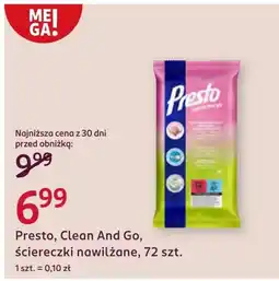 Rossmann Ściereczka nawilżana Presto oferta