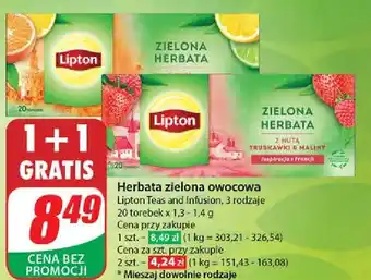 Dino Herbata Lipton Green Tea oferta